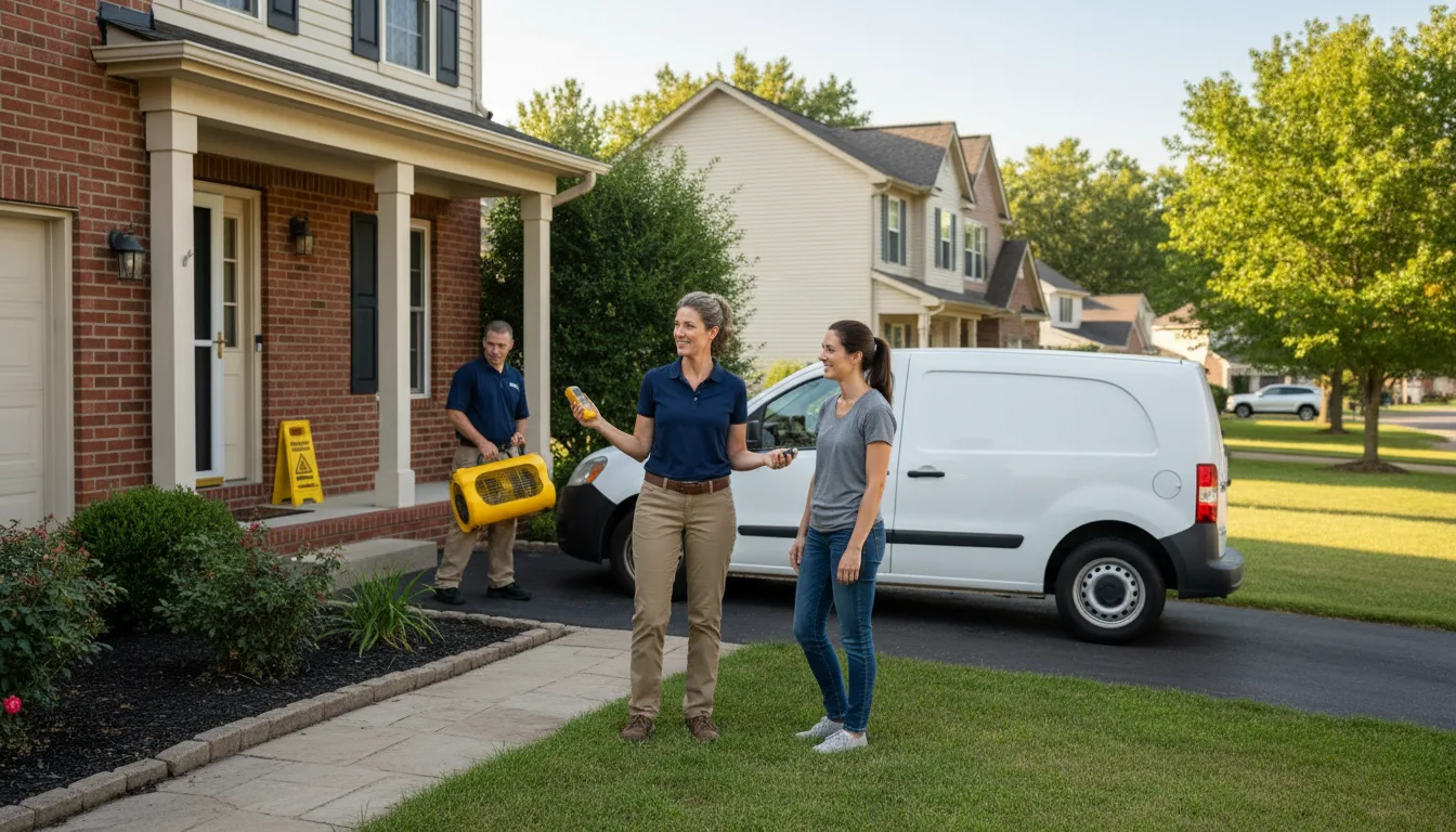 Residential water damage restoration in Acme, LA